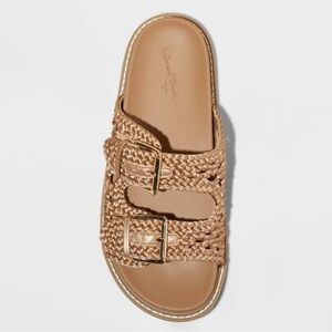Women's Kylie Woven Two Band Footbed Sandals